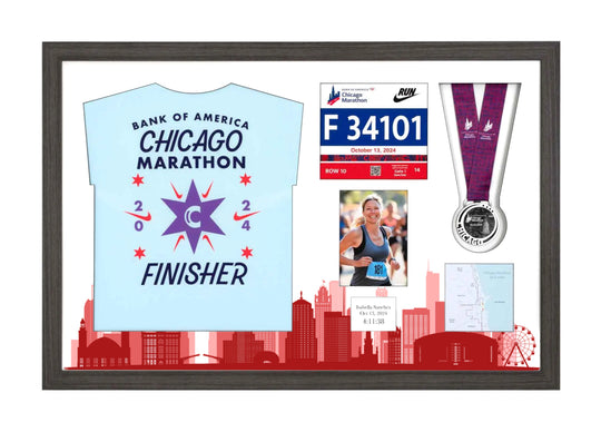 Chicago Marathon 2025 - Medal / Photo / BIB / Shirt Frame