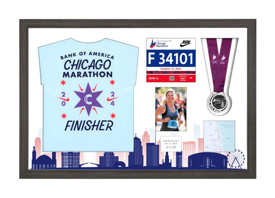 Chicago Marathon 2025 - Medal / Photo / BIB / Shirt Frame