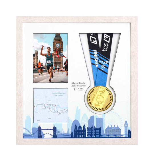 London Marathon 2025 - Medal & Photo Frame