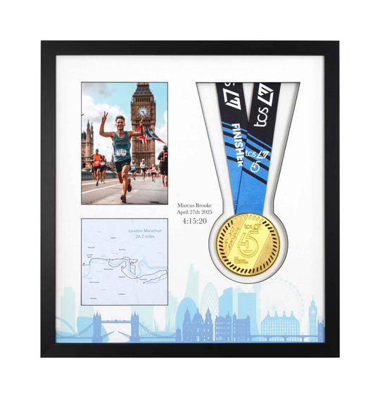 London Marathon 2025 - Medal & Photo Frame
