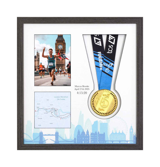 London Marathon 2025 - Medal & Photo Frame
