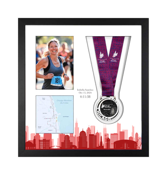 Chicago Marathon 2025 - Medal & Photo Frame