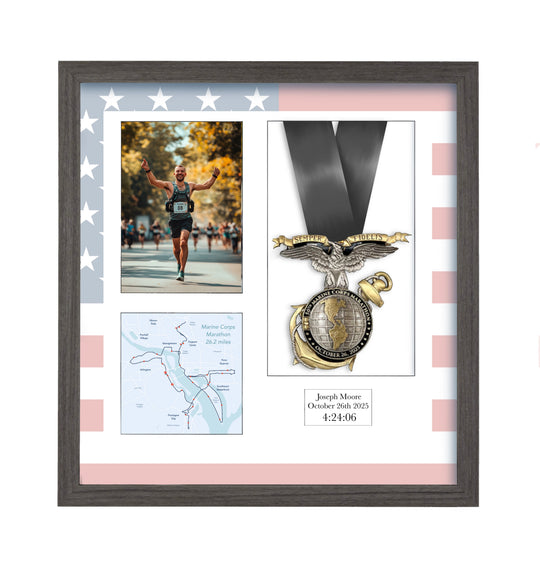 Marine Corps Marathon 2025 - Medal & Photo Frame