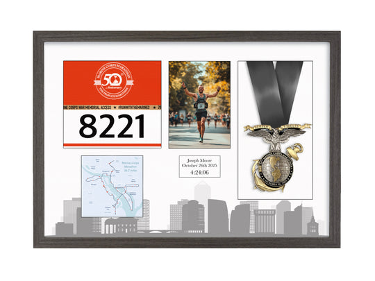 Marine Corps Marathon 2025 - Medal / Photo / BIB Frame
