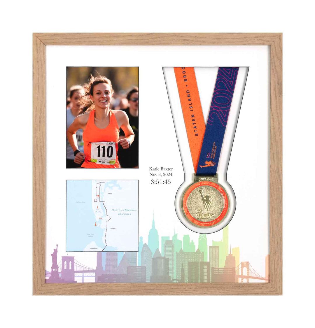 New York Marathon 2025 - Medal & Photo Frame