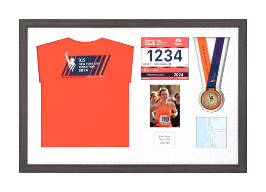 New York Marathon 2025 - Medal / Photo / BIB / Shirt Frame