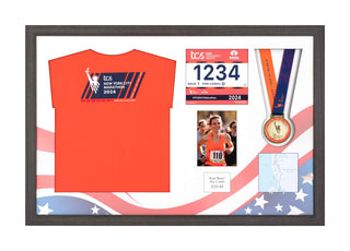 New York Marathon 2024 - Medal / Photo / BIB / Shirt Frame