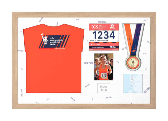 New York Marathon 2025 - Medal / Photo / BIB / Shirt Frame