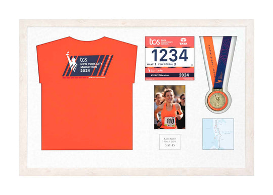 New York Marathon 2023 - Medal / Photo / BIB / Shirt Frame
