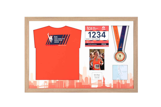 New York Marathon 2025 - Medal / Photo / BIB / Shirt Frame