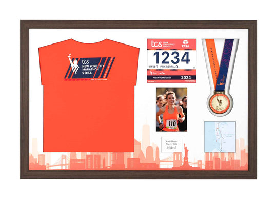 New York Marathon 2025 - Medal / Photo / BIB / Shirt Frame