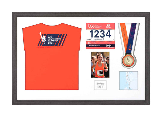 New York Marathon 2025 - Medal / Photo / BIB / Shirt Frame