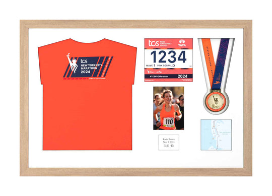 New York Marathon 2025 - Medal / Photo / BIB / Shirt Frame