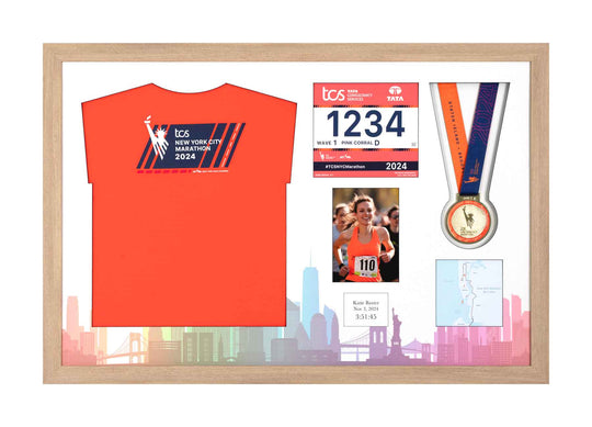 New York Marathon 2025 - Medal / Photo / BIB / Shirt Frame