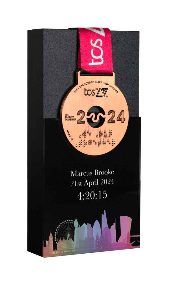 London Marathon 2023 Desktop Medal Display