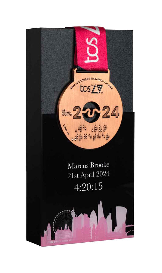 London Marathon 2023 Desktop Medal Display
