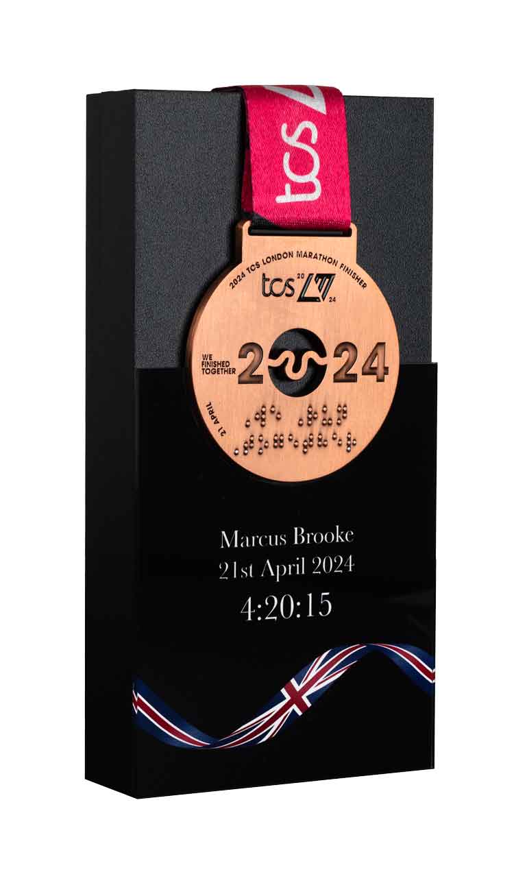 London Marathon 2023 Desktop Medal Display