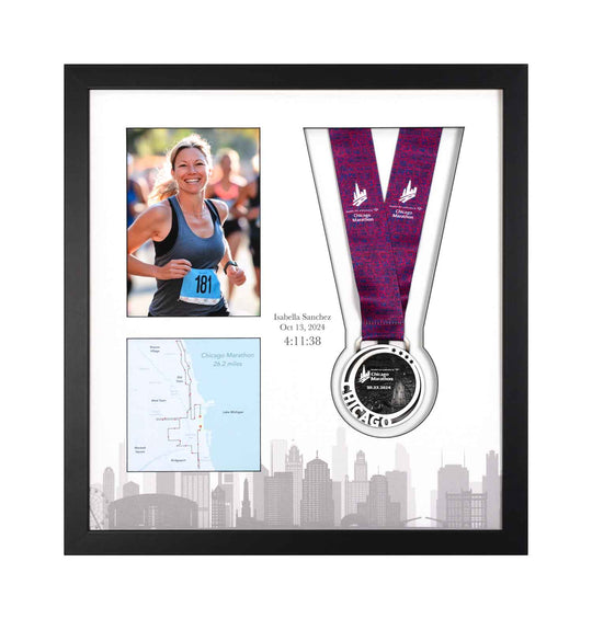 Chicago Marathon 2025 - Medal & Photo Frame