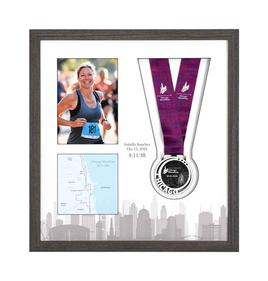 Chicago Marathon 2025 - Medal & Photo Frame