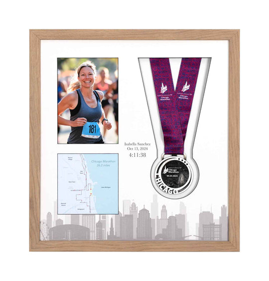 Chicago Marathon 2025 - Medal & Photo Frame