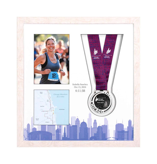 Chicago Marathon 2024 - Medal & Photo Frame