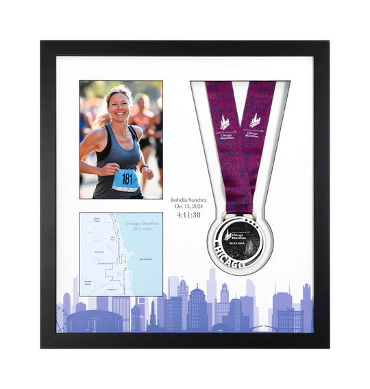 Chicago Marathon 2024 - Medal & Photo Frame