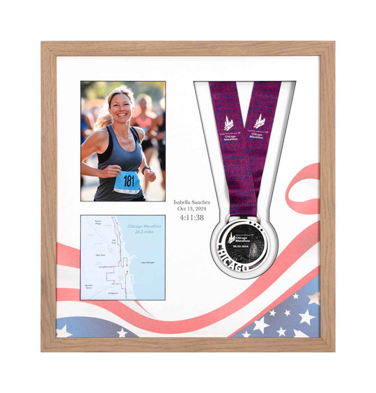 Chicago Marathon 2025 - Medal & Photo Frame