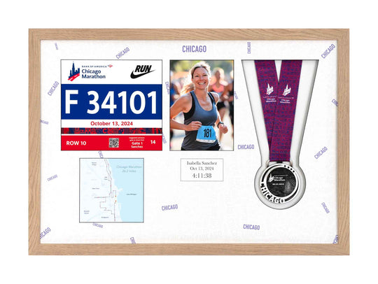 Chicago Marathon 2023 - Medal / Photo / BIB