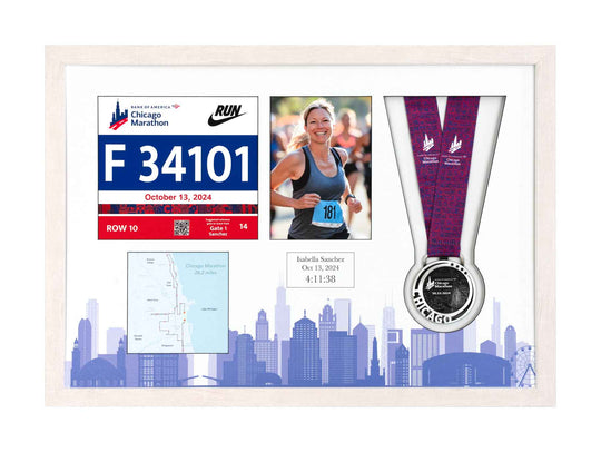 Chicago Marathon 2023 - Medal / Photo / BIB