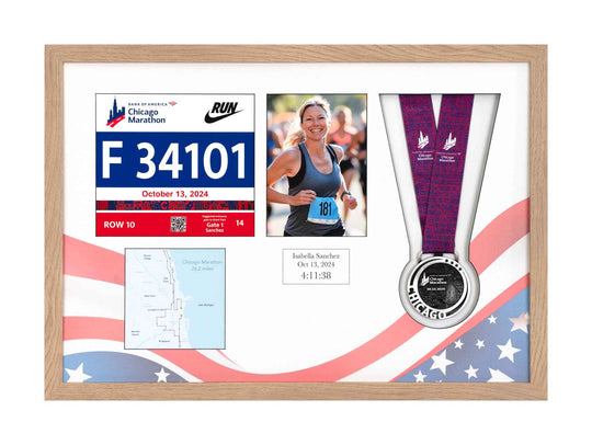 Chicago Marathon 2025 - Medal / Photo / BIB