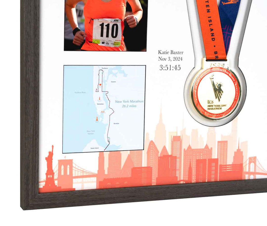 New York Marathon 2025 - Medal & Photo Frame