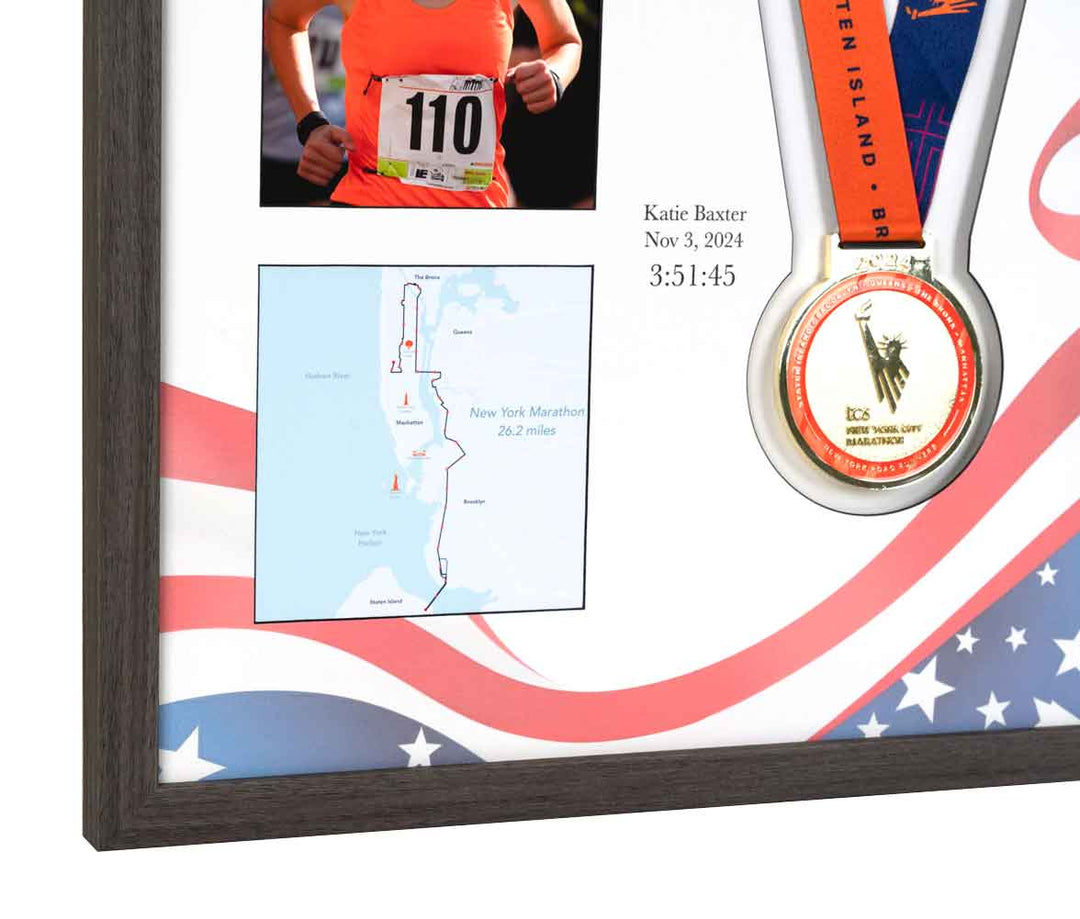 New York Marathon 2025 - Medal & Photo Frame