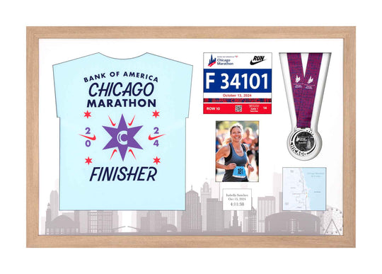 Chicago Marathon 2025 - Medal / Photo / BIB / Shirt Frame