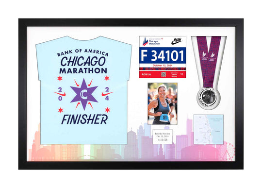 Chicago Marathon 2025 - Medal / Photo / BIB / Shirt Frame