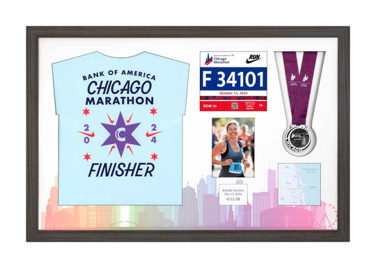 Chicago Marathon 2025 - Medal / Photo / BIB / Shirt Frame