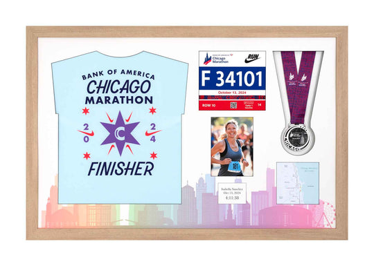 Chicago Marathon 2025 - Medal / Photo / BIB / Shirt Frame