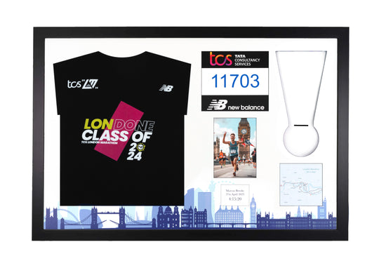 London Marathon 2025 - Medal / Photo / BIB / Shirt Frame