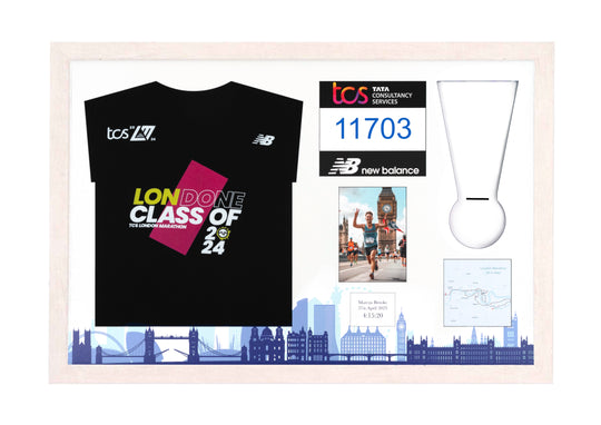 London Marathon 2025 - Medal / Photo / BIB / Shirt Frame