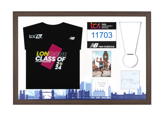 London Marathon 2025 - Medal / Photo / BIB / Shirt Frame