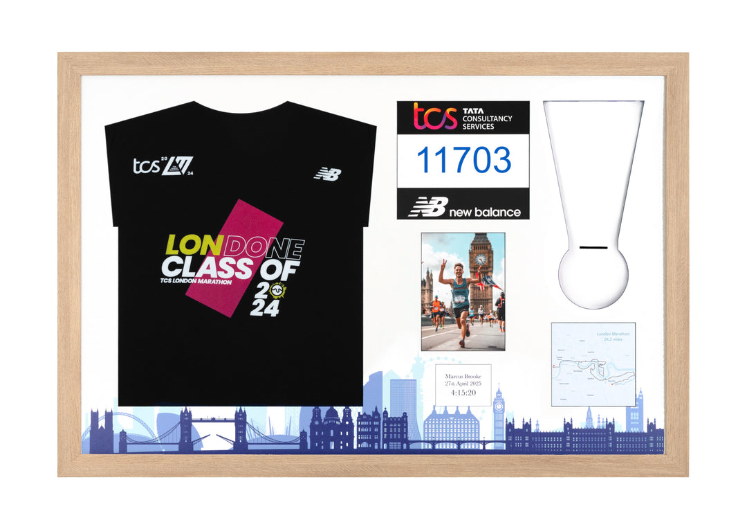 London Marathon 2025 - Medal / Photo / BIB / Shirt Frame
