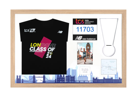 London Marathon 2025 - Medal / Photo / BIB / Shirt Frame