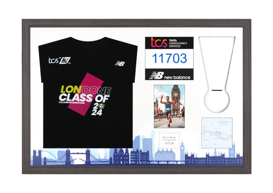 London Marathon 2025 - Medal / Photo / BIB / Shirt Frame