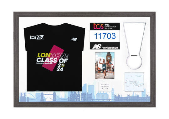 London Marathon 2025 - Medal / Photo / BIB / Shirt Frame