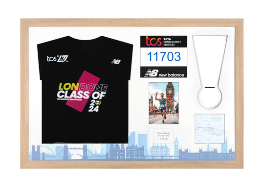 London Marathon 2025 - Medal / Photo / BIB / Shirt Frame