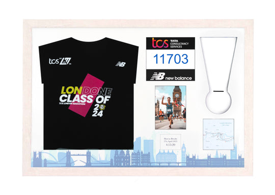 London Marathon 2025 - Medal / Photo / BIB / Shirt Frame