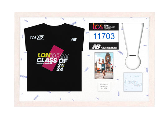 London Marathon 2025 - Medal / Photo / BIB / Shirt Frame
