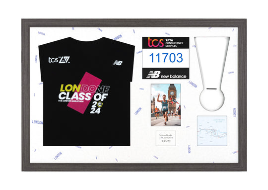 London Marathon 2025 - Medal / Photo / BIB / Shirt Frame