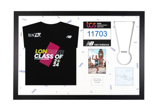 London Marathon 2025 - Medal / Photo / BIB / Shirt Frame