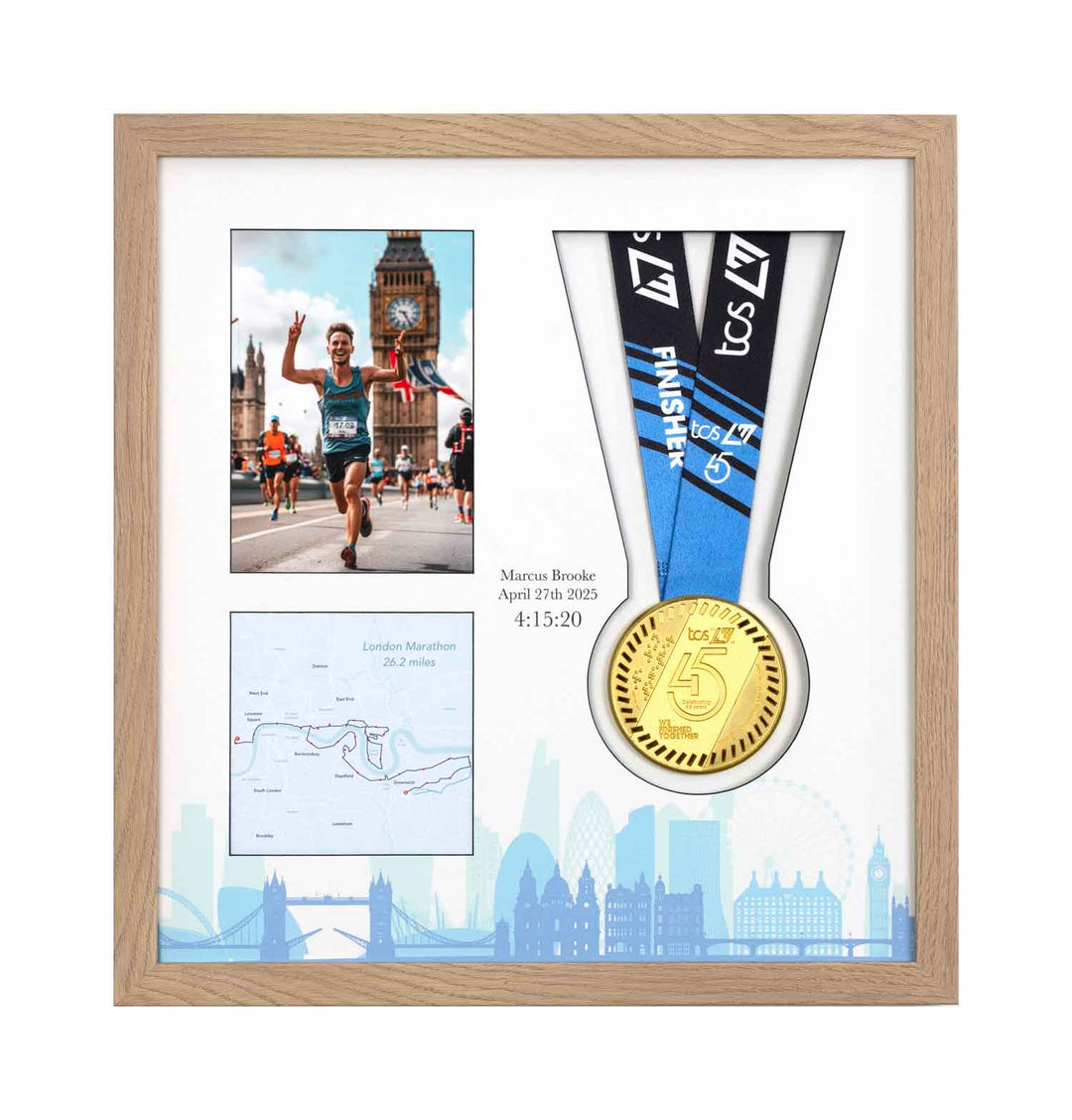 London Marathon 2025 - Medal & Photo Frame