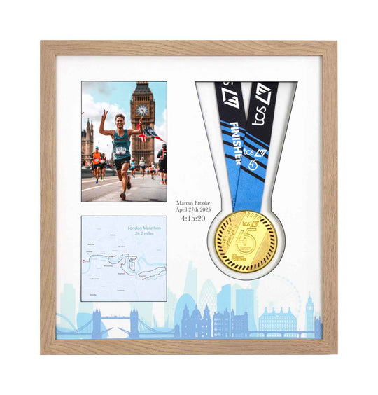 London Marathon 2025 - Medal & Photo Frame